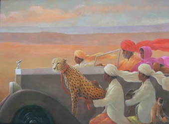 Großer roter Turban